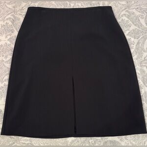 NWT Ann Taylor Black Front-Slit Skirt (14P)